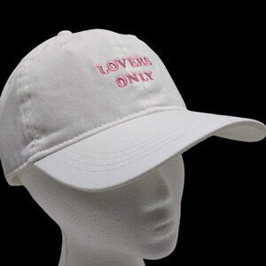 Lot of 8 PacSun Lovers Only Hat White Pink Embroidered Cap Love Logo NEW